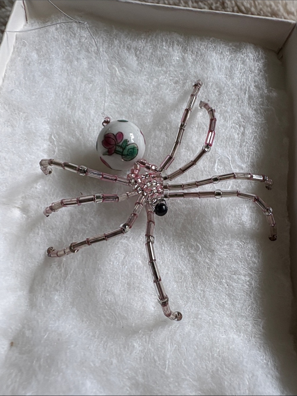 Beaded Spider Ornament Christmas Decor with Legend of the Christmas Spider
